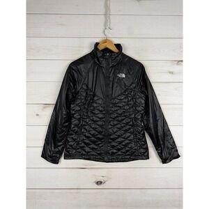 The North Face ThermoBall Jacket Womens Medium Black Quilted Puffer Outdoor